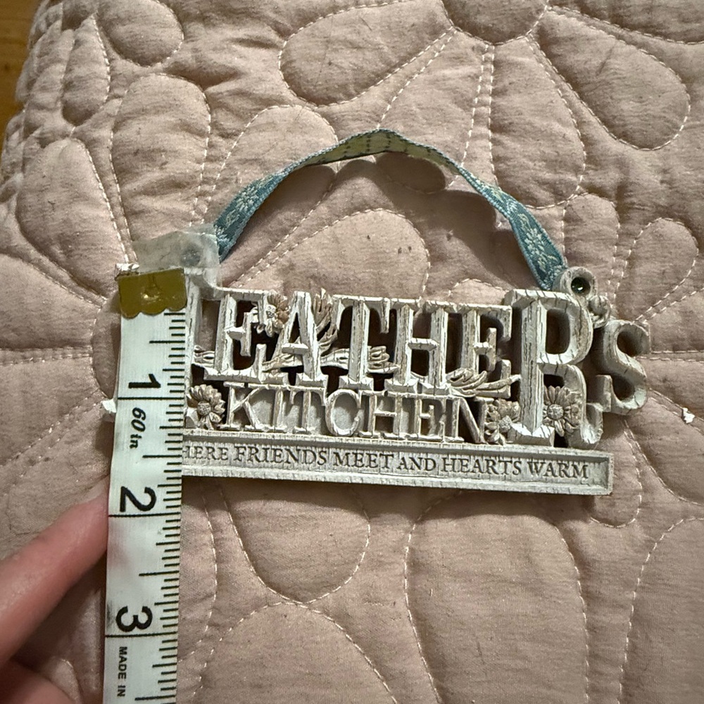 Rustic White Kitchen Wall Sign - Picture 3 of 3